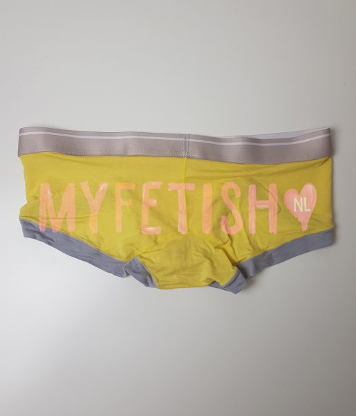 Gele GMW LITE boxershort met grijze strepen - Afbeelding 2